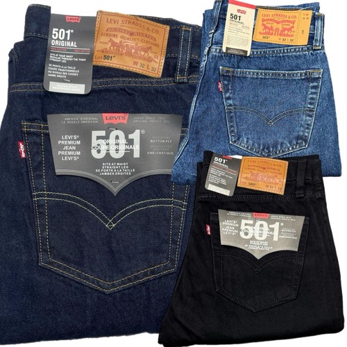 Levis 501 mens denim - denim, jeans