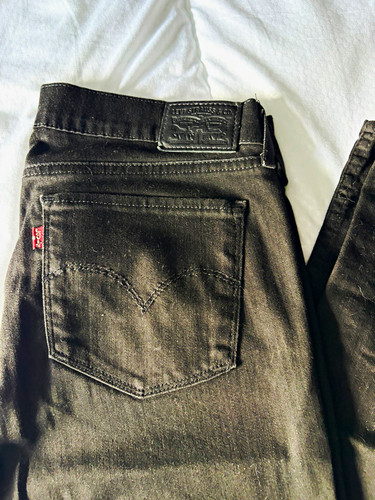 Levi black denim jeans - jeans, w30