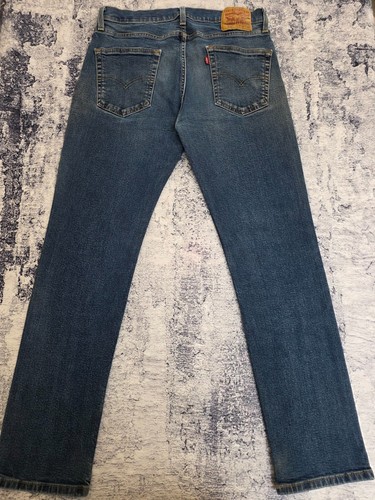 Levi 514 blue denim jeans - blue,